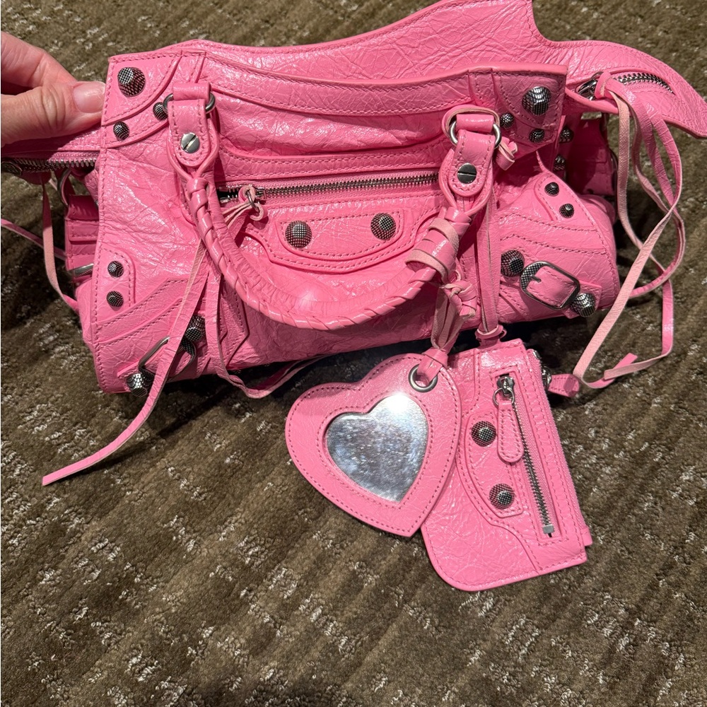 Balenciaga pink leather xs Le Cagole